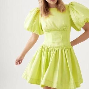 Aje | Gianna Puff Sleeve Mini Dress | AUS 4/US 0